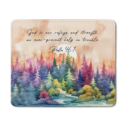 Inspirational Christian God Says I Am Mouse Pad, Minimalist Boho Floral Bible Verse Affirmation Mouse Pads Mousepad for Home Office Dorm Computers Laptop Supplies Desk Accessories, 9.5x7.9 Inch