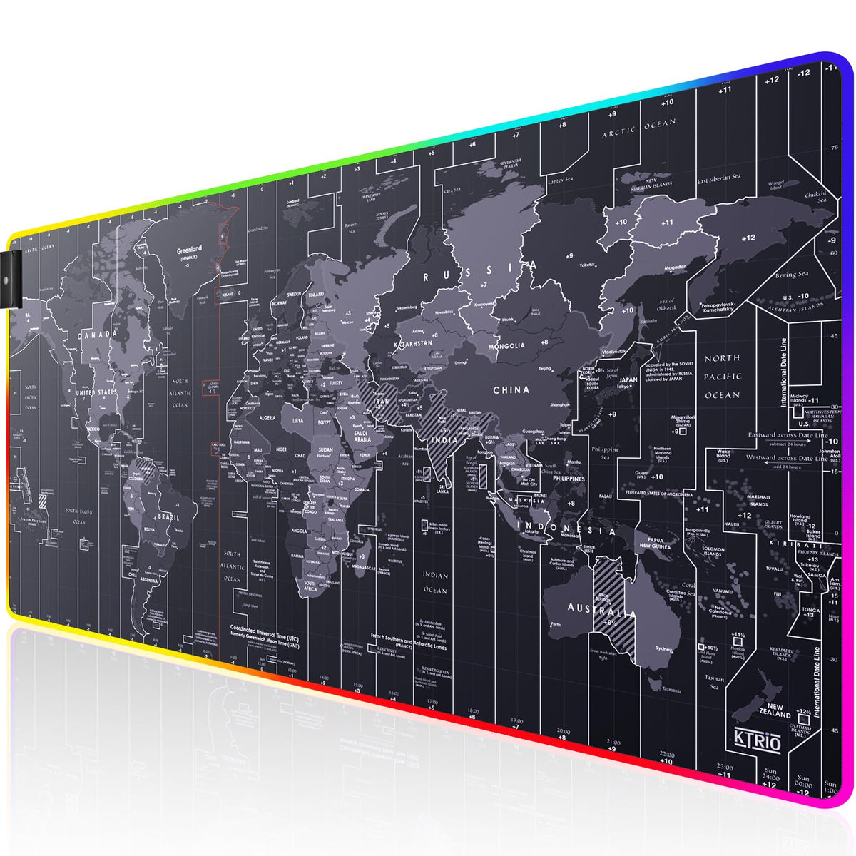 KTRIO Large Gaming Mouse Pad Desk Mat for Gamer, 31.5" x 11.8", Black, XL