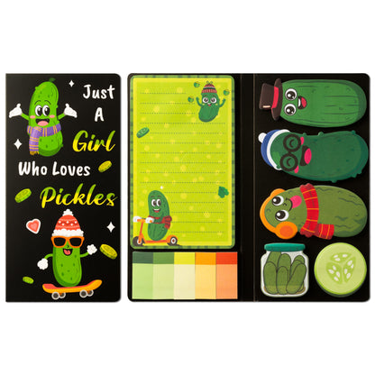 B1ykin Sticky Notes Set - 550 Sheets Memo Writing Pad Cat Floral Design