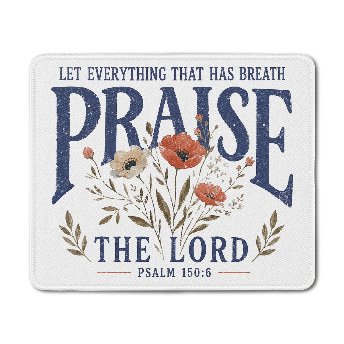 Inspirational Christian God Says I Am Mouse Pad, Minimalist Boho Floral Bible Verse Affirmation Mouse Pads Mousepad for Home Office Dorm Computers Laptop Supplies Desk Accessories, 9.5x7.9 Inch