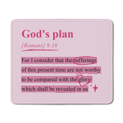 Inspirational Christian God Says I Am Mouse Pad, Minimalist Boho Floral Bible Verse Affirmation Mouse Pads Mousepad for Home Office Dorm Computers Laptop Supplies Desk Accessories, 9.5x7.9 Inch