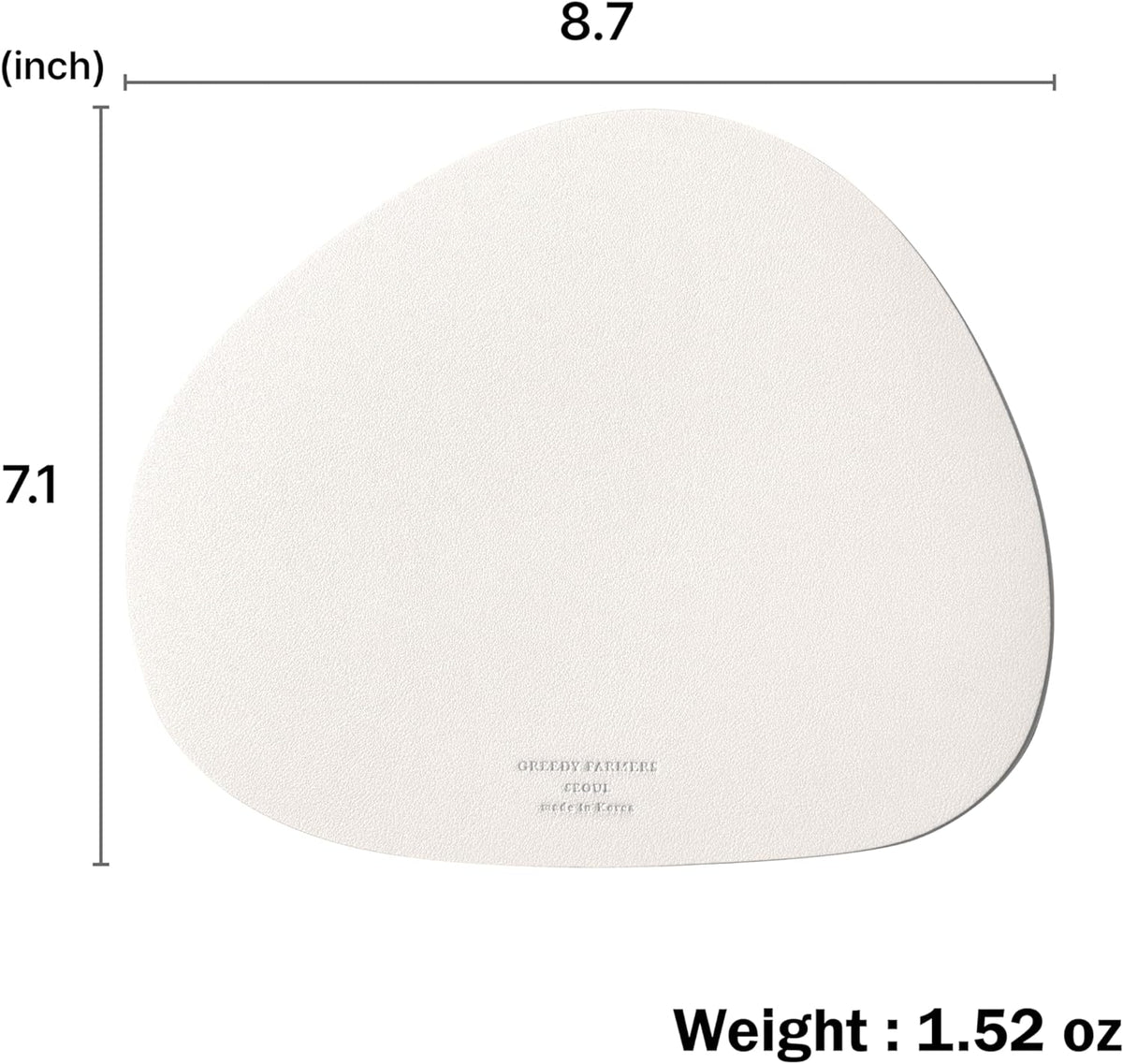 GREEDY FARMERS Mouse pad, Non-Slip Washable Waterproof Computer Mouse pad (Vanilla Cream)