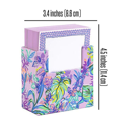 Lilly Pulitzer Purple/Green Note Block with 330 Loose Sheets, Mermaid in the Shade