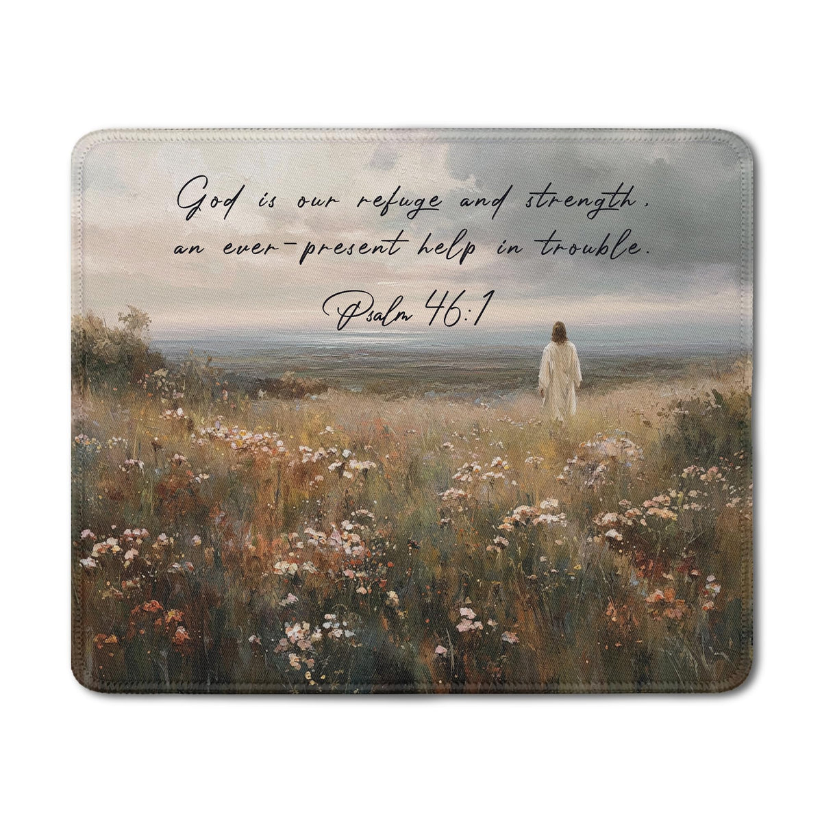 Inspirational Christian God Says I Am Mouse Pad, Minimalist Boho Floral Bible Verse Affirmation Mouse Pads Mousepad for Home Office Dorm Computers Laptop Supplies Desk Accessories, 9.5x7.9 Inch
