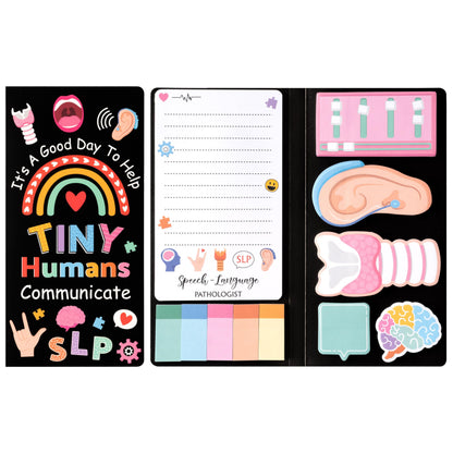 B1ykin Sticky Notes Set - 550 Sheets Memo Writing Pad Cat Floral Design