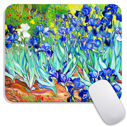 Square Mouse Pad Beautiful Flowers Plants, Personalized Premium-Textured Custom Mouse Mat Design, Washable Mousepad Cloth, Non-Slip Rubber Base Computer Mouse Pads for Wireless Mouse