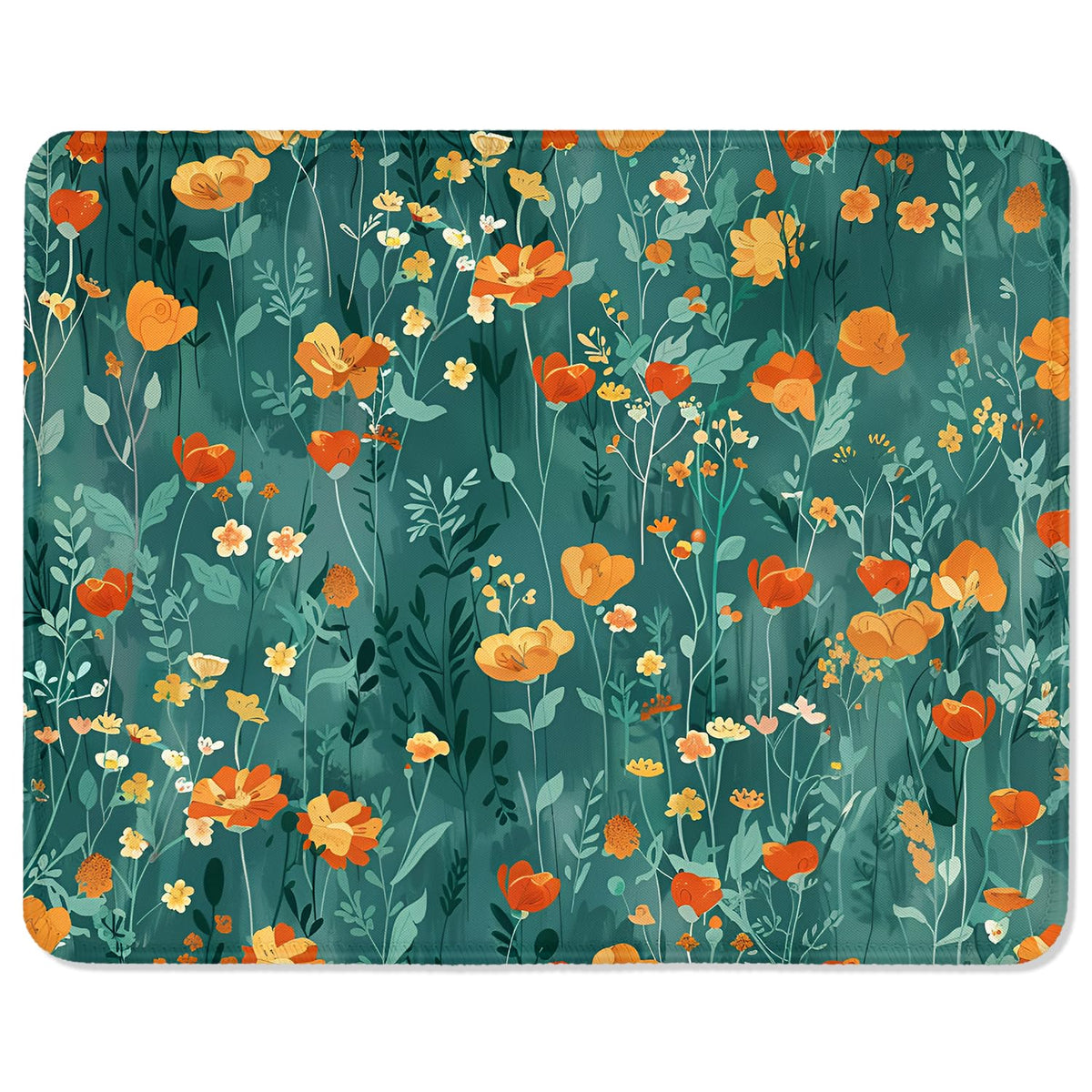 ITNRSIIET Mouse Pad with Stitched Edge Premium Textured Smooth Precise Operation Waterproof Washable Non-Slip Rubber Base Desktop Protection Mat, 10.2×8.3×0.12 inches, Palm Texture