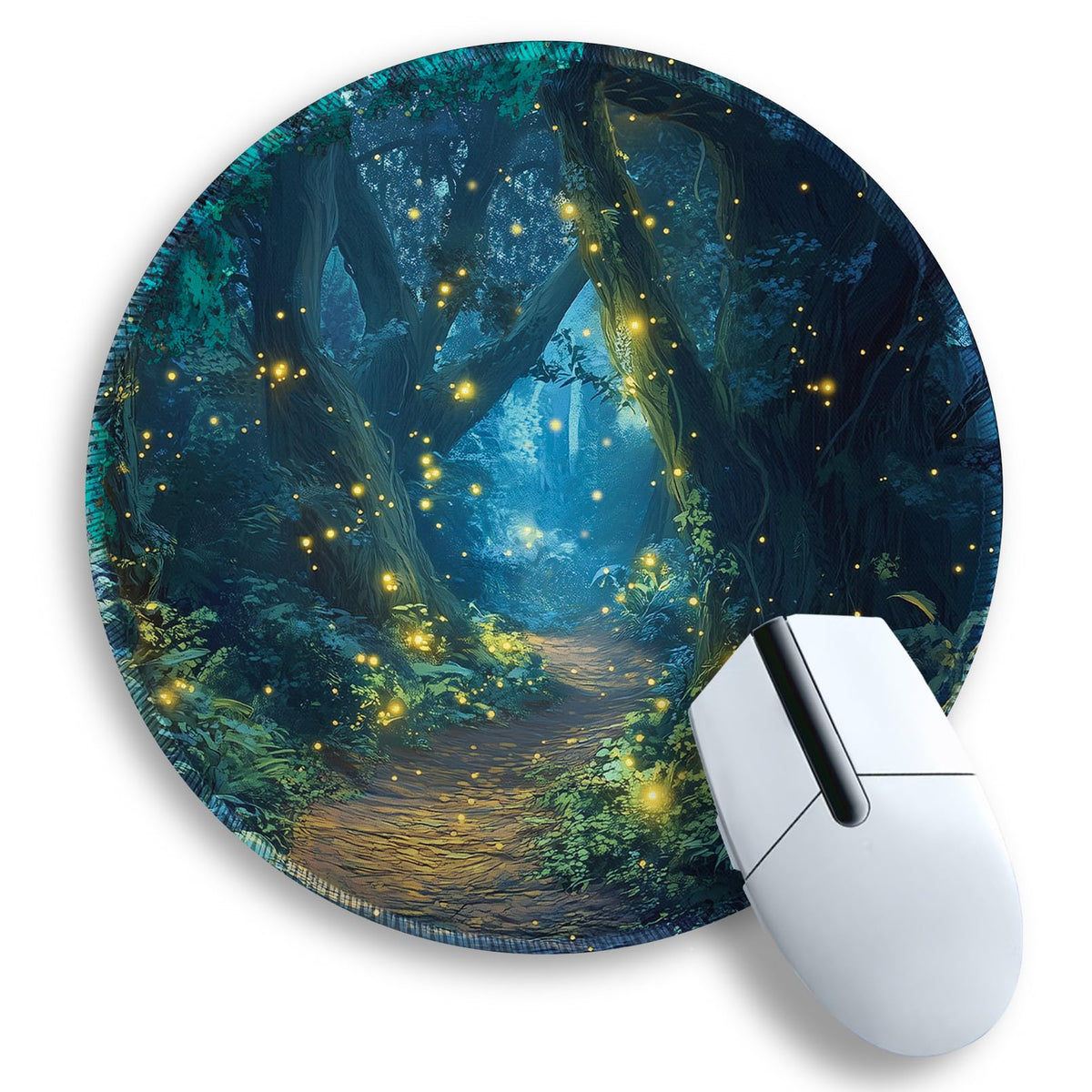 Gctriki Pink Round Mouse Pads for Desk, Cute Office Decor for Women 8.6 in