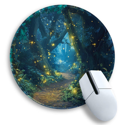 Gctriki Pink Round Mouse Pads for Desk, Cute Office Decor for Women 8.6 in
