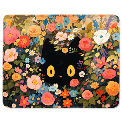 ITNRSIIET Mouse Pad with Stitched Edge Premium Textured Smooth Precise Operation Waterproof Washable Non-Slip Rubber Base Desktop Protection Mat, 10.2×8.3×0.12 inches, Palm Texture