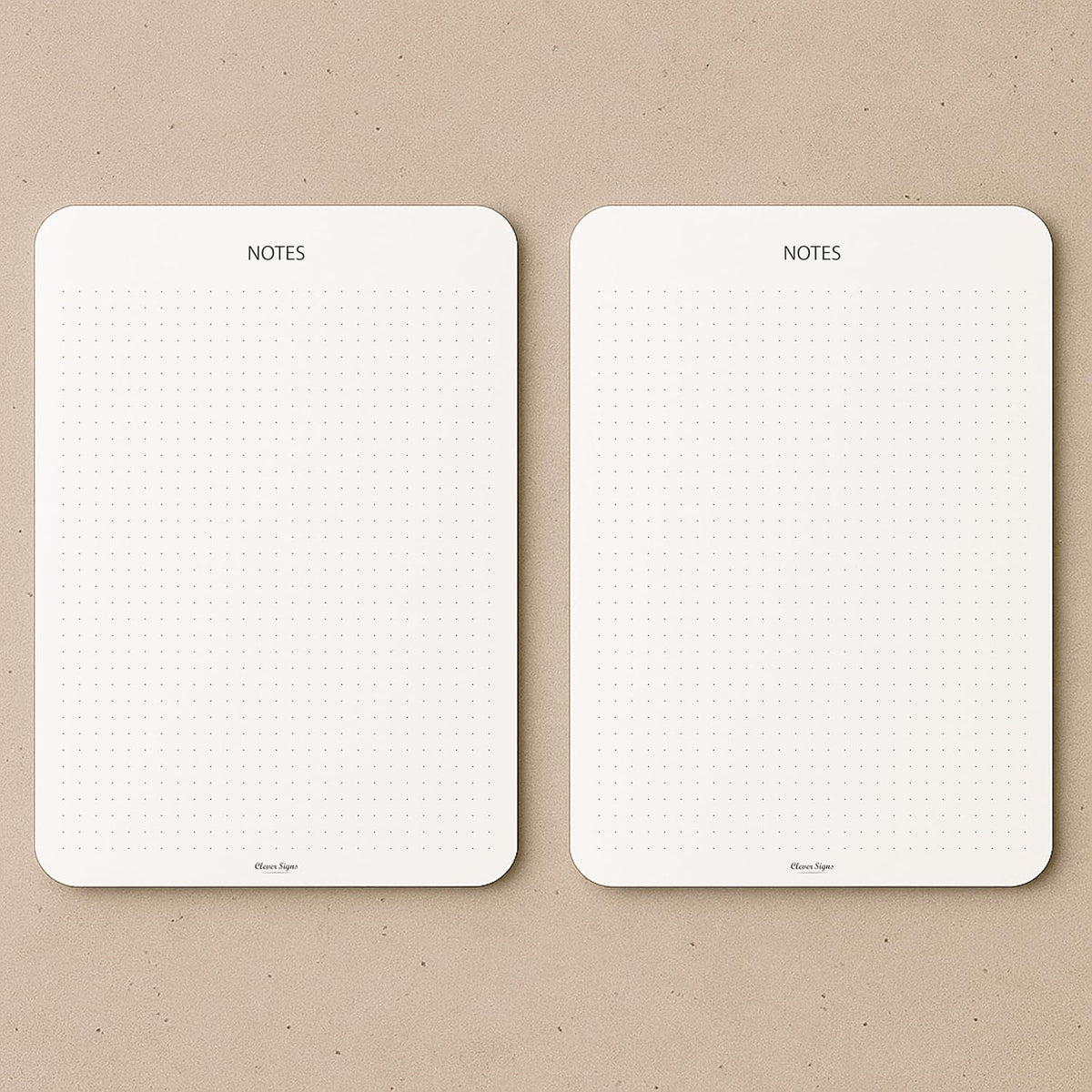 CLEVER SIGNS Memo Pads A5 Size (8.3" x 5.8") – 2-Pack, 50 Sheets Each, Premium Quality Paper with Cardboard Back Support – Perfect for Planning, Note-taking, Journaling, and Organizing