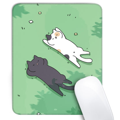 Cute Black Cat Mouse Pad,Kawaii Anime Cat Mouse Pads for Wireless Mouse Desk Accessories,10"X8" Travel Mousepad with Non-Slip Rubber Base, Stitched Edge Mouse Pads for Desk,Computers,Laptop,Office