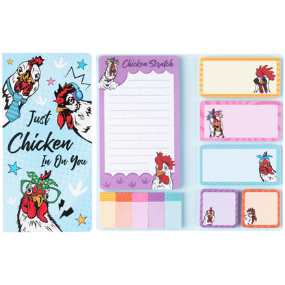 B1ykin Sticky Notes Set - 550 Sheets Memo Writing Pad Cat Floral Design