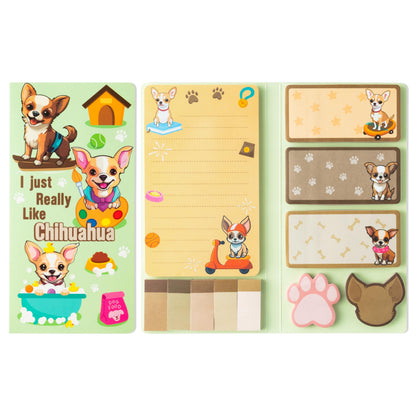B1ykin Sticky Notes Set - 550 Sheets Memo Writing Pad Cat Floral Design
