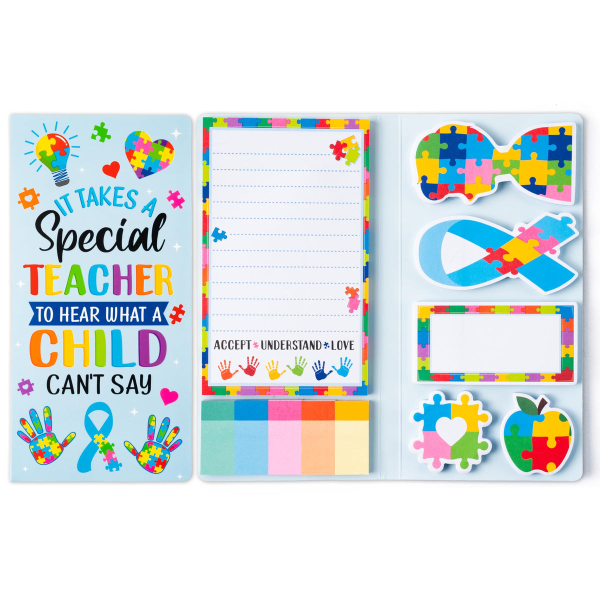 B1ykin Sticky Notes Set - 550 Sheets Memo Writing Pad Cat Floral Design