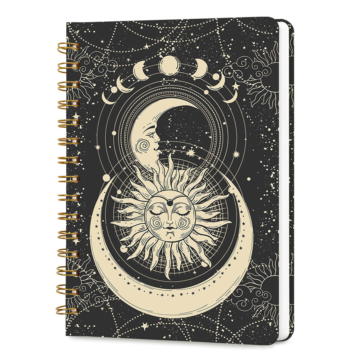 Lined Spiral Journal Notebook for Work A5, 160 Pages, Explosive Cat