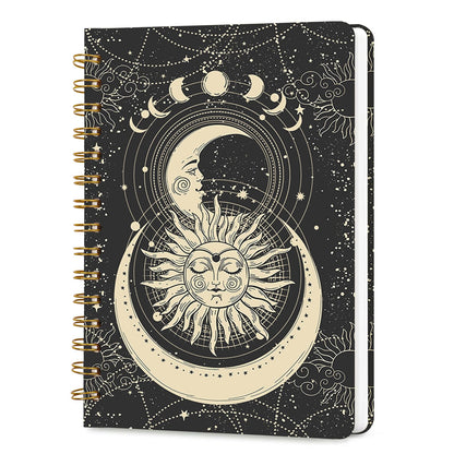 Lined Spiral Journal Notebook for Work A5, 160 Pages, Explosive Cat