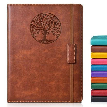 Biuwory Leather Journal Notebook,256 Thick Lined Pages,Hardcover 5.7"×8.3"