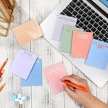 Pajean 12 Designs Funny Sticky Notes, Office to Do List,Classic Style