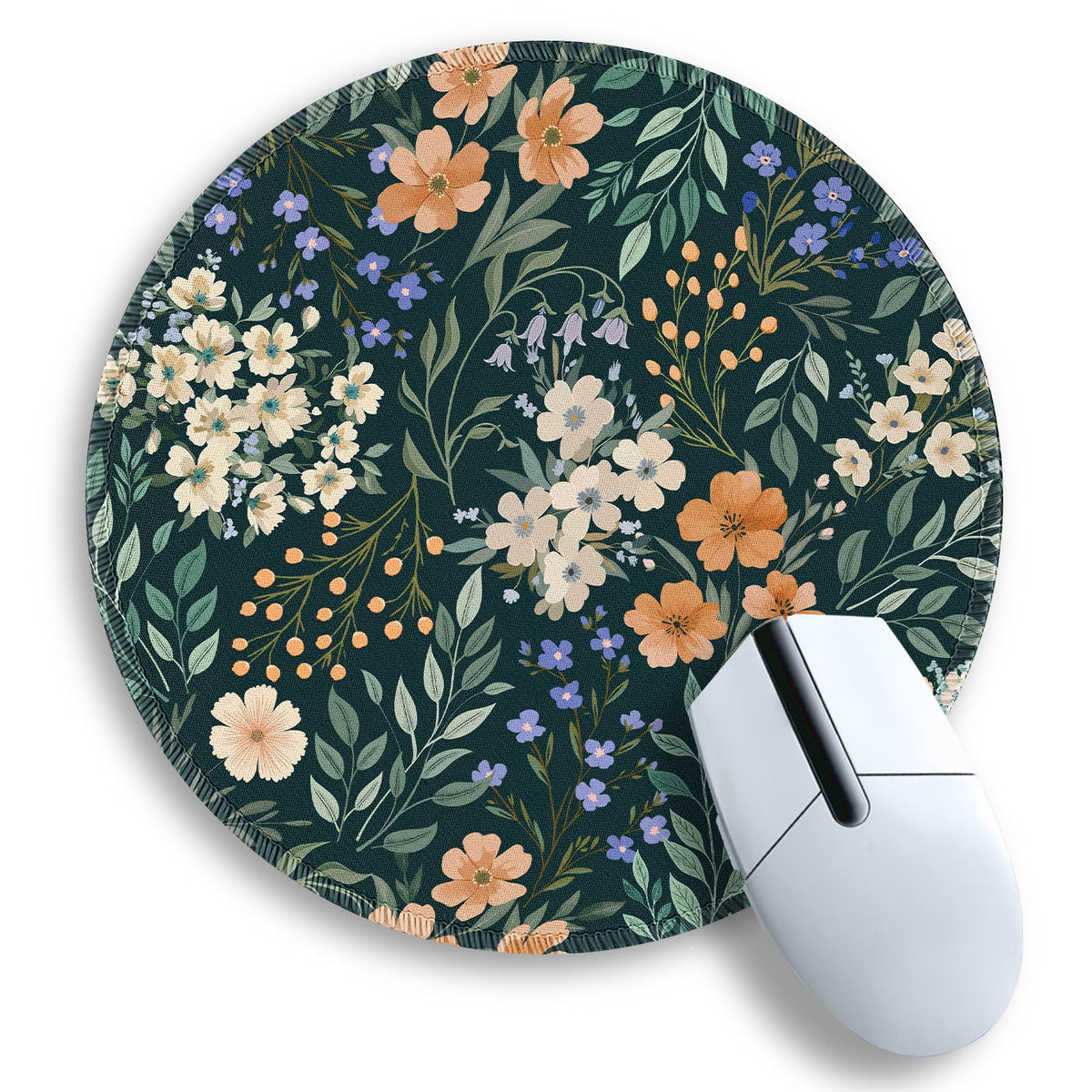 Gctriki Pink Round Mouse Pads for Desk, Cute Office Decor for Women 8.6 in