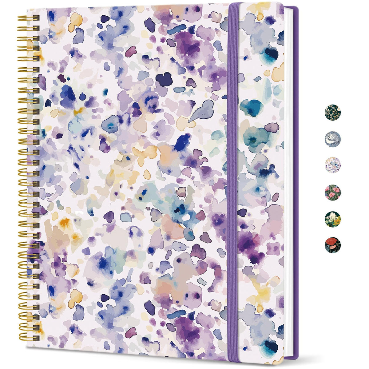 Taja Large Spiral Lined Journal for Women and Men, Notebook for Work