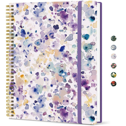 Taja Large Spiral Lined Journal for Women and Men, Notebook for Work