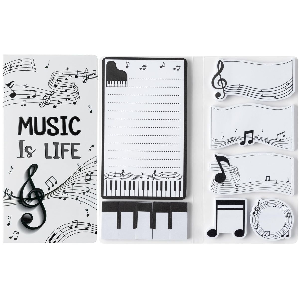 B1ykin Sticky Notes Set - 550 Sheets Memo Writing Pad Cat Floral Design