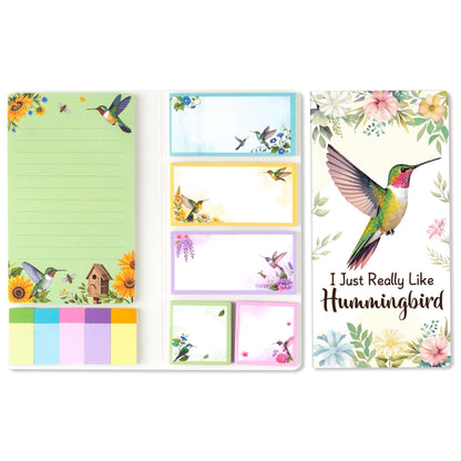 B1ykin Sticky Notes Set - 550 Sheets Memo Writing Pad Cat Floral Design