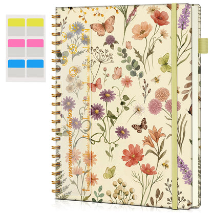 Spiral Notebook Journal 8.5” x 11”, A4 Large Notebooks for Women Men, College Ruled Lined Journal, 100 GSM Paper, Hardcover Spiral Bound Journals for Work School Writing Note Taking Business, Purple