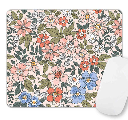 Cute Colorful Checkered Mouse Pad, Retro Purple Pink Blue Green Mousepad, Square Aesthetic Mice Pad Perfect Design for Gaming, Computer,Laptop, Office Work, Non-Slip Rubber Mouse Mat, 9.5x7.9 inch