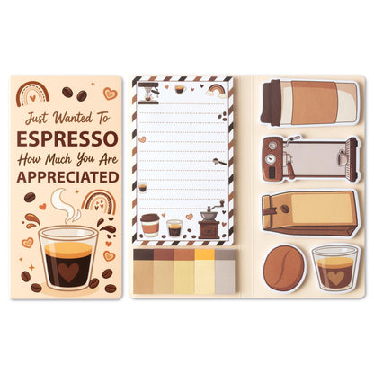 B1ykin Sticky Notes Set - 550 Sheets Memo Writing Pad Cat Floral Design
