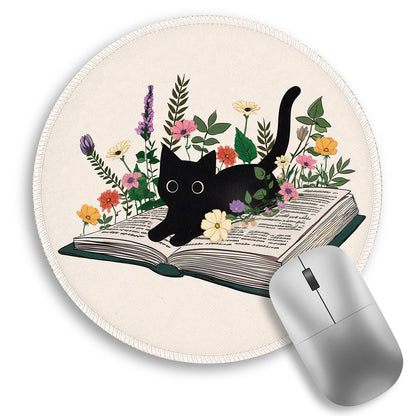 Inspirational Quote Work Mouse Pad, Positive Small Round Mousepad