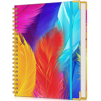Lined Spiral Notebook Journal for Women, 150 Pages Cute Notebooks 5.75” x 8.38”, A5 Hardcover Spiral Journals with 100 GSM Thick Paper, College Ruled Notebook for Writing Work School, Autumn Tree