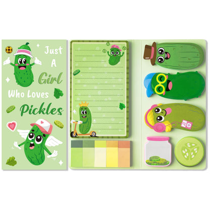 B1ykin Sticky Notes Set - 550 Sheets Memo Writing Pad Cat Floral Design