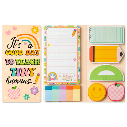 B1ykin Sticky Notes Set - 550 Sheets Memo Writing Pad Cat Floral Design