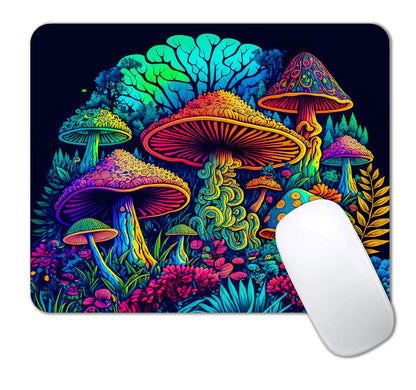 IMAYONDIA Small Mouse Pad Cute, Purple Gold Butterfly Mouse Pads, Modern Flowers Mousepad for Women Girls, Beutiful Mouse Mat Computer Laptop Office, 9.5 X 7.9 Inch