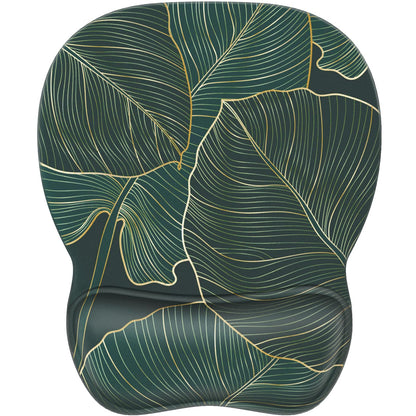 MROCO Ergonomic Mouse Pad with Gel Wrist Rest, 9.4 x 8.1 in, Black