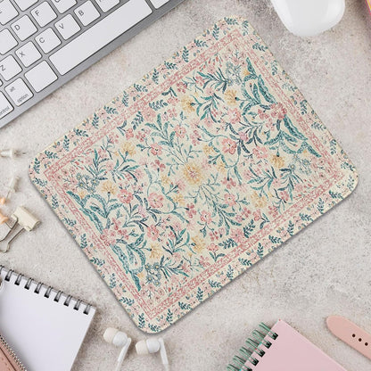 UTELKA Retro Boho Flroal Mouse Pad, Cute Mousepad for Desk Women 10x8
