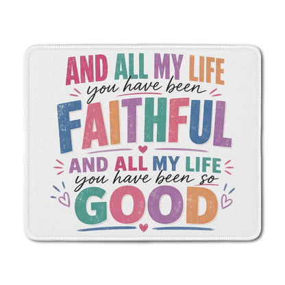 Inspirational Christian God Says I Am Mouse Pad, Minimalist Boho Floral Bible Verse Affirmation Mouse Pads Mousepad for Home Office Dorm Computers Laptop Supplies Desk Accessories, 9.5x7.9 Inch