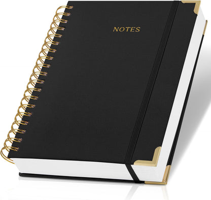 Aesthetic Thick Spiral Notebook Journal For Women in B5 - Linen Hardcover