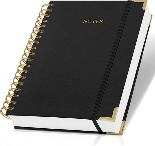 Aesthetic Thick Spiral Notebook Journal For Women in B5 - Linen Hardcover