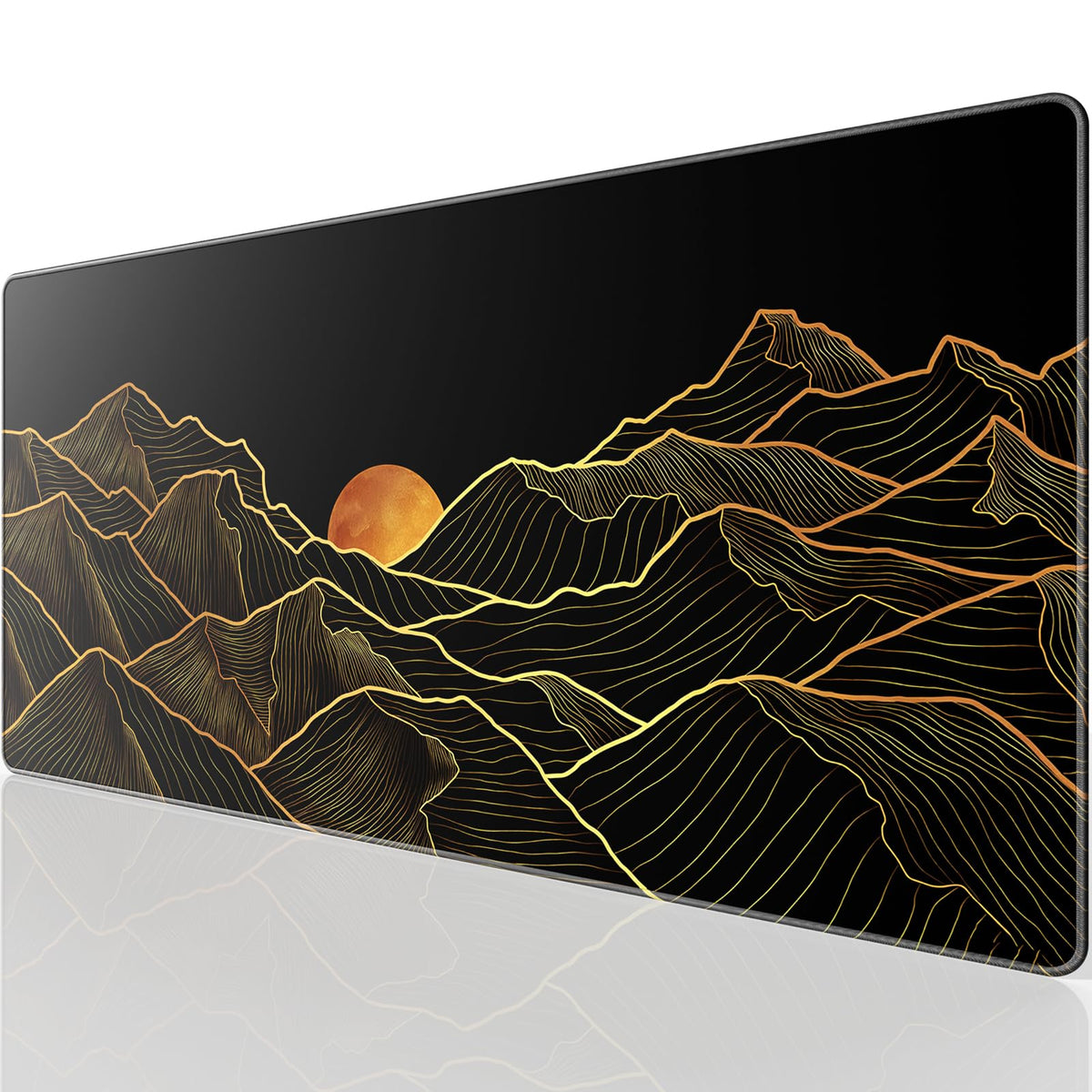 KTRIO Large Gaming Mouse Pad Desk Mat for Gamer, 31.5" x 11.8", Black, XL
