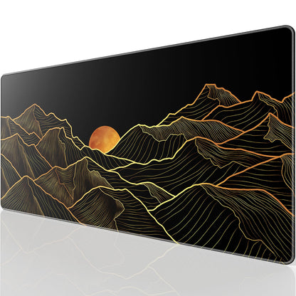 KTRIO Large Gaming Mouse Pad Desk Mat for Gamer, 31.5" x 11.8", Black, XL