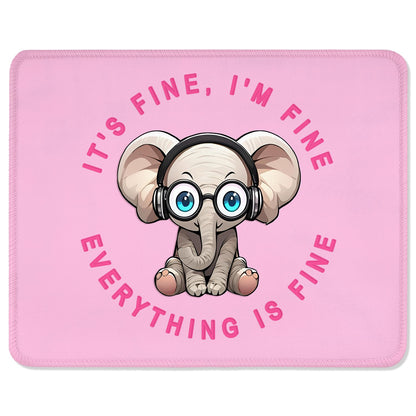 ITNRSIIET Mouse Pad with Stitched Edge Premium Textured Smooth Precise Operation Waterproof Washable Non-Slip Rubber Base Desktop Protection Mat, 10.2×8.3×0.12 inches, Palm Texture
