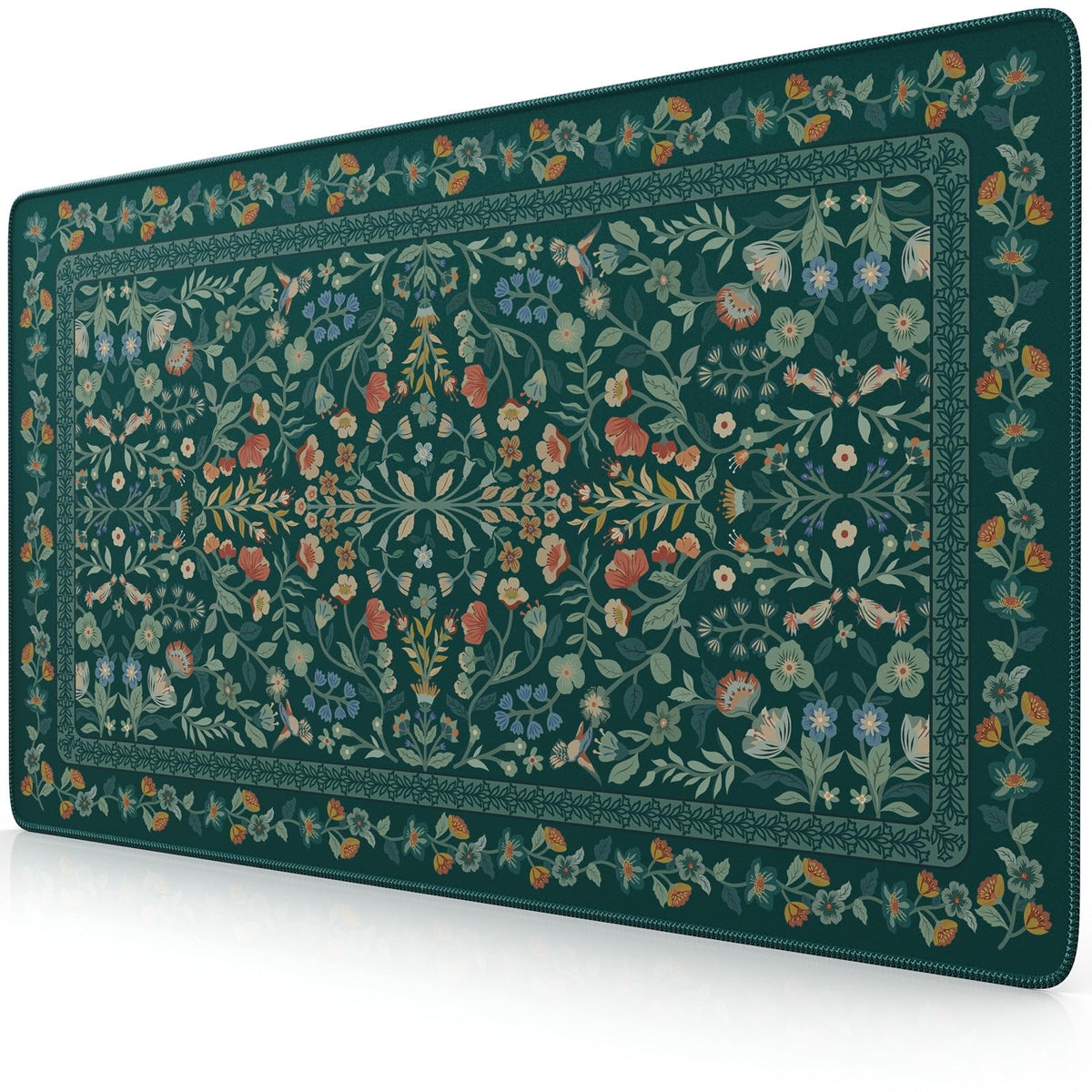 iCasso Desk Mat,Mouse Pad for Office Decor,35.4x15.7in,Deep Green