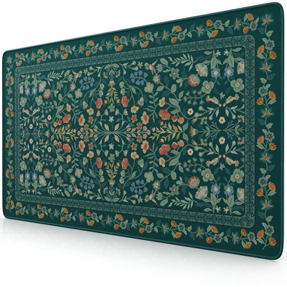 iCasso Desk Mat,Mouse Pad for Office Decor,35.4x15.7in,Deep Green