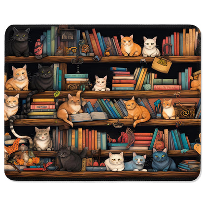 ITNRSIIET Mouse Pad with Stitched Edge Premium Textured Smooth Precise Operation Waterproof Washable Non-Slip Rubber Base Desktop Protection Mat, 10.2×8.3×0.12 inches, Palm Texture