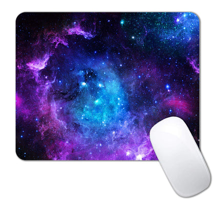 IMAYONDIA Small Mouse Pad Cute, Purple Gold Butterfly Mouse Pads, Modern Flowers Mousepad for Women Girls, Beutiful Mouse Mat Computer Laptop Office, 9.5 X 7.9 Inch