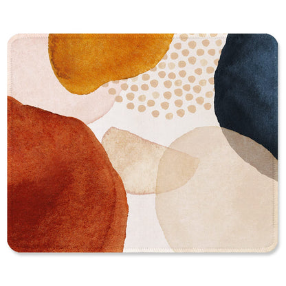 ITNRSIIET Mouse Pad with Stitched Edge Premium Textured Smooth Precise Operation Waterproof Washable Non-Slip Rubber Base Desktop Protection Mat, 10.2×8.3×0.12 inches, Palm Texture