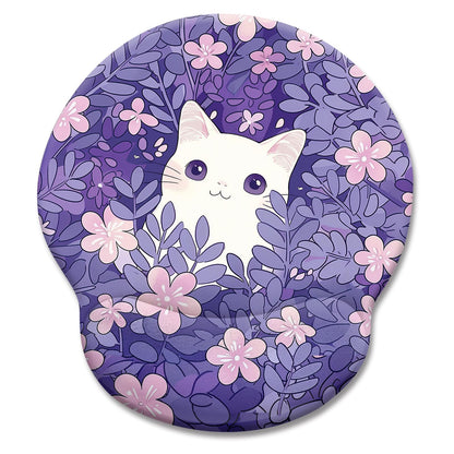 LIMKRIAN Funny Ergonomic Mouse Pad with Wrist Rest, Cat Desk Decor Gifts